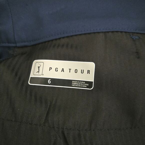 PGA Tour Golf Shorts Navy Size 6 - Picture 5 of 6